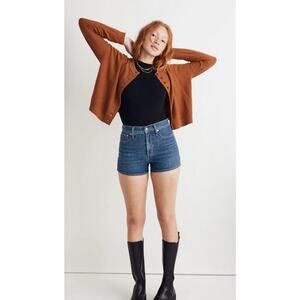 Sold Out! Ladies Size XS Madewell Brampton Crop Cardigan Sweater Warm Coffee